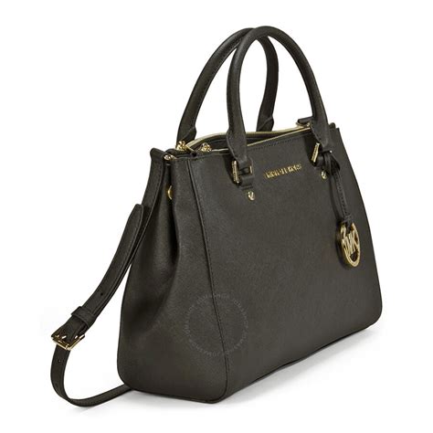 michael kors sutton leather large satchel black|michael kors manhattan leather satchel.